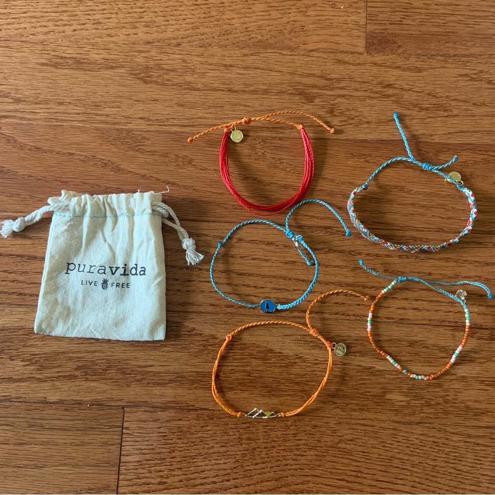 Set of 5 Pura Vida Bracelets “Happy Camper Pack”